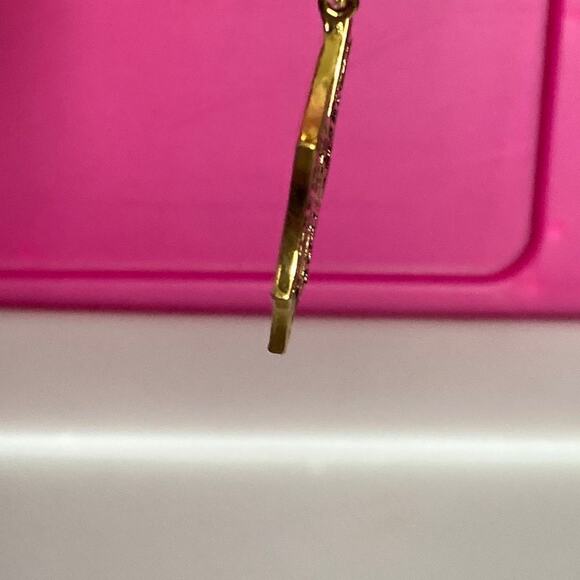 Hoop Earrings metal, gold tone - Picture 4 of 4